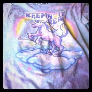 Unicorn keep it real shirt